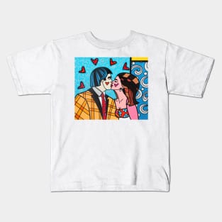 ROMERO BRITTO'S KISSES Kids T-Shirt